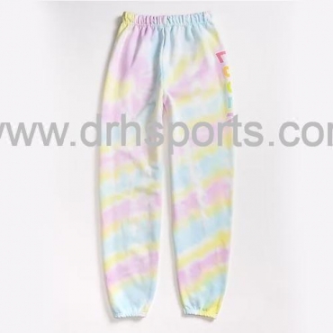 Purple Yellow & Blue Tie Die Sweatpants Manufacturers in Abbotsford